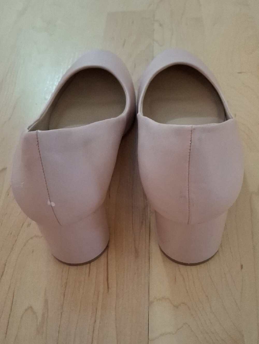 Matt & Nat Women's Blush Pink Pumps With Cylinder Block Heel Sz 9 - Picture 3 of 12